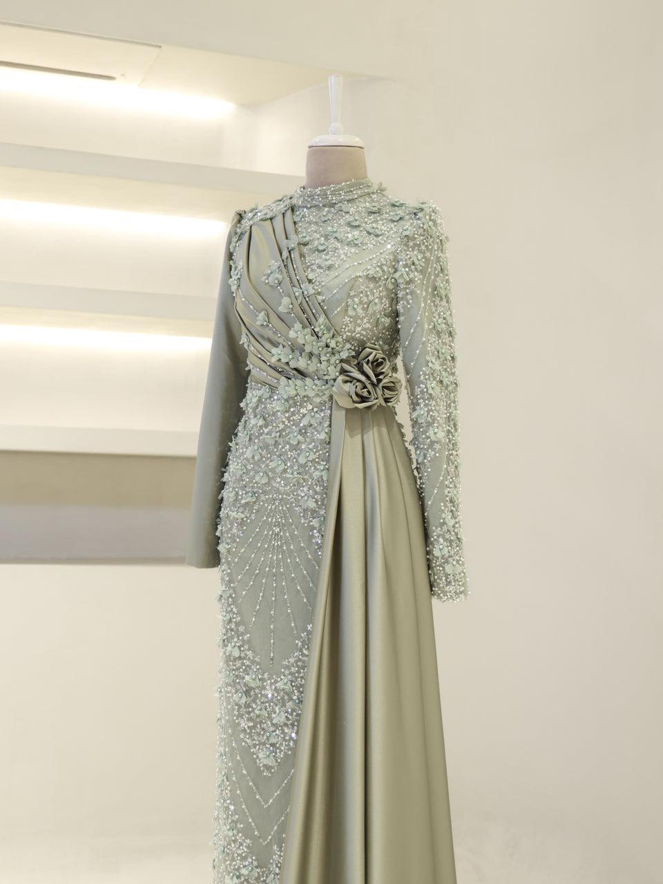 Darelia Evening Dress - Mint Green - view 4