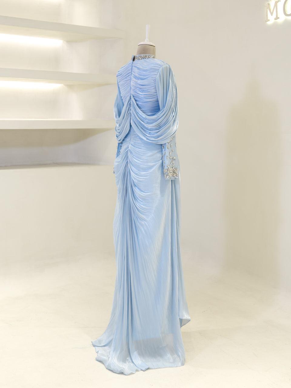 Dilvessa Evening Dress - Ice Blue - view 5