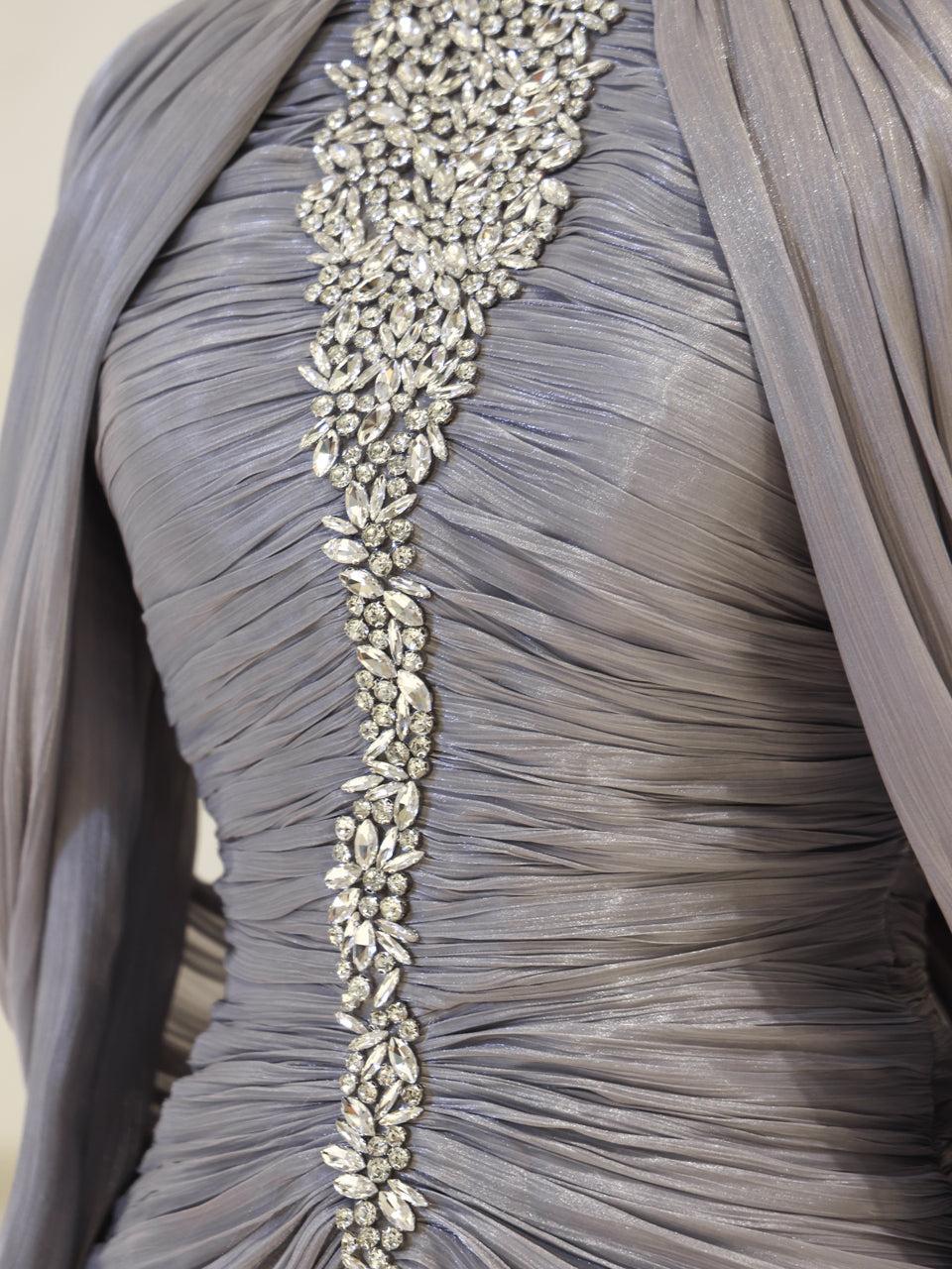 Dilvessa Evening Dress - Silver Grey - view 4