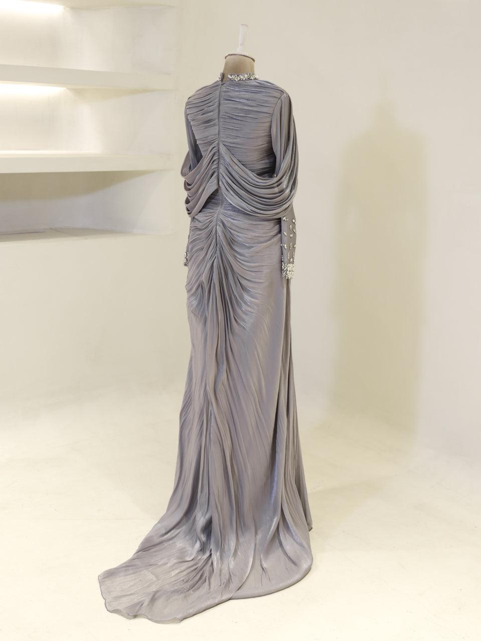 Dilvessa Evening Dress - Silver Grey - view 5