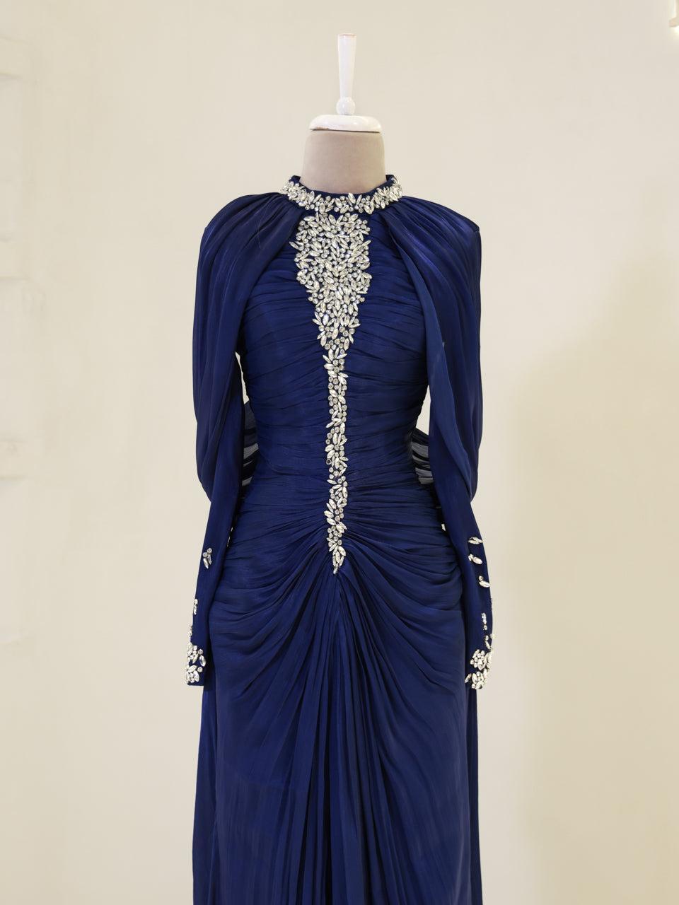 Dilvessa Evening Dress - Navy - view 2
