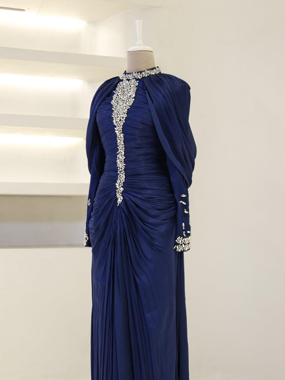 Dilvessa Evening Dress - Navy - view 3