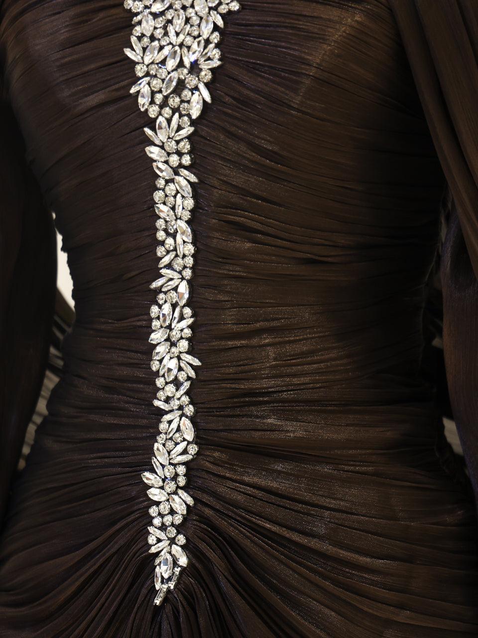 Dilvessa Evening Dress - Brown - view 4