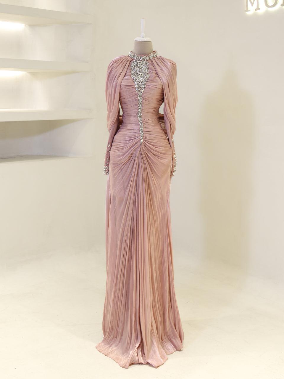 Dilvessa Evening Dress - Powder Pink