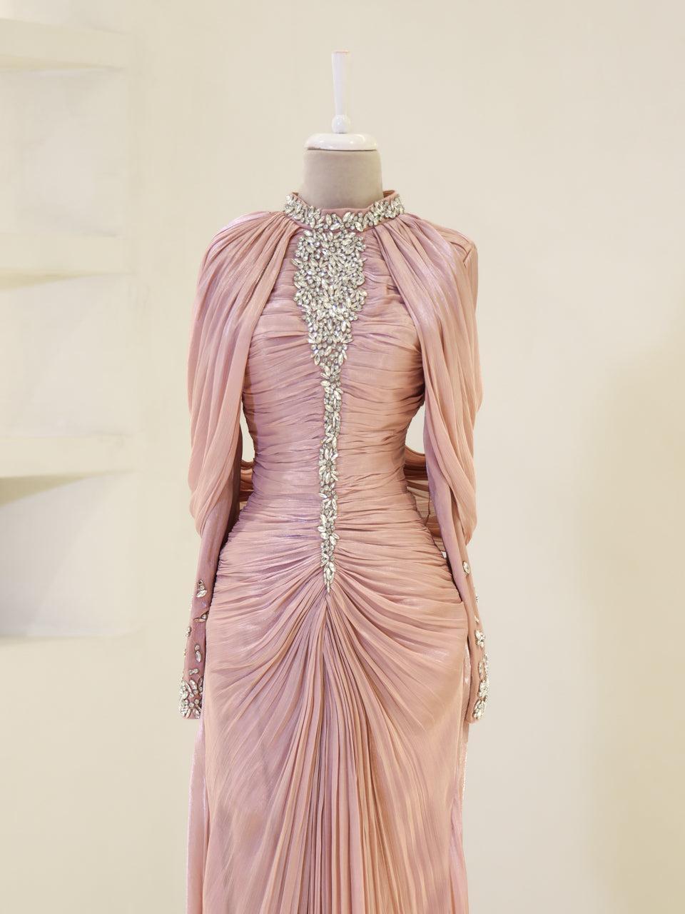 Dilvessa Evening Dress - Powder Pink - view 2