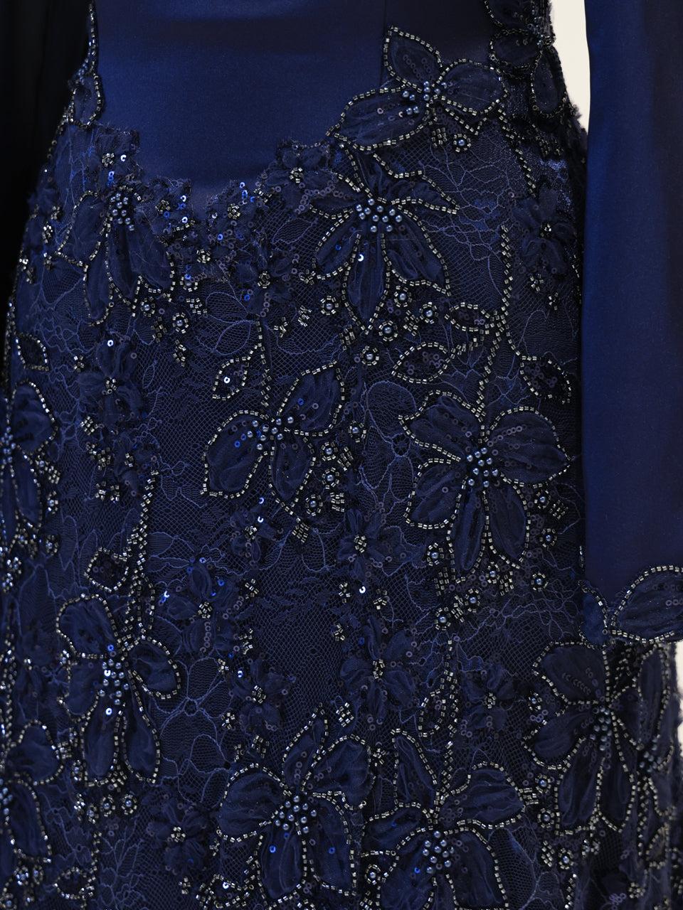 Pera Navy Couture Dress – image 4