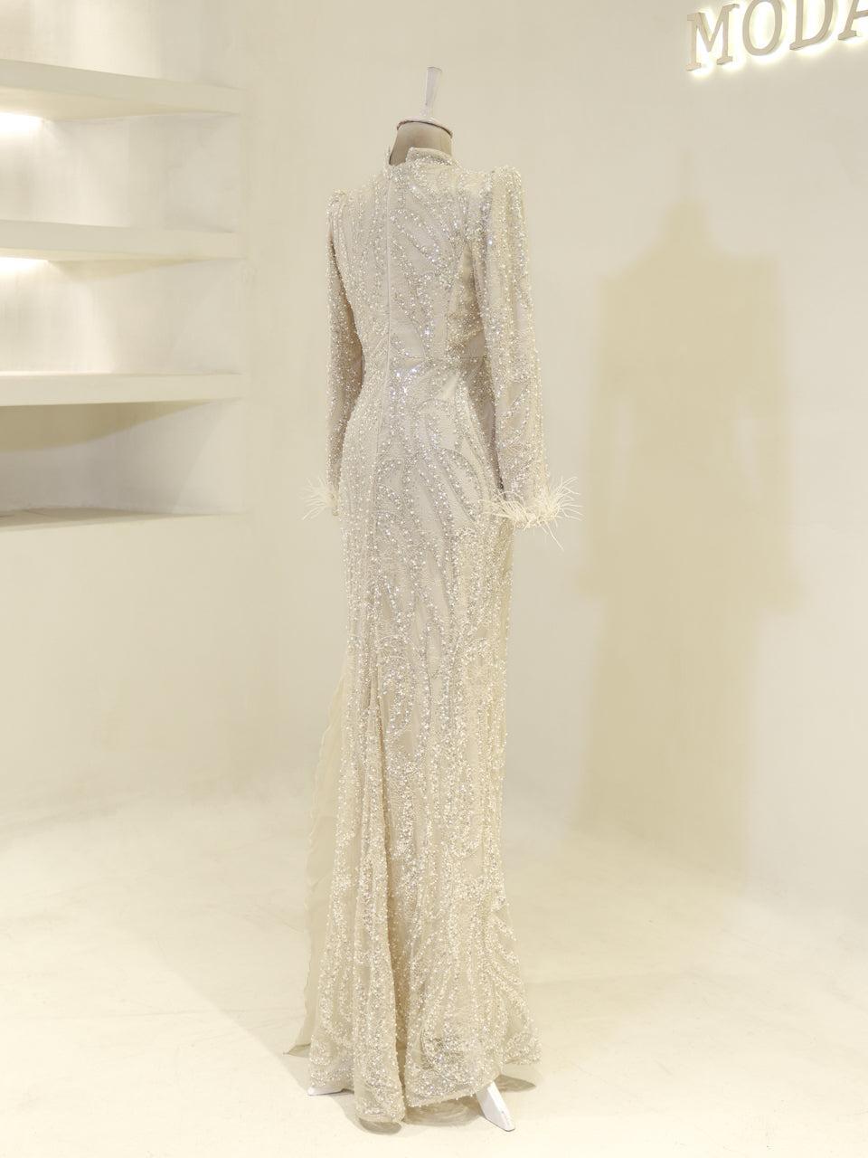 Lavessa Evening Dress - Beige - view 5