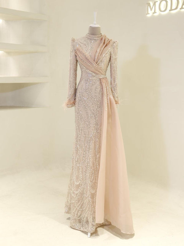 Lavessa Evening Dress - Powder Pink