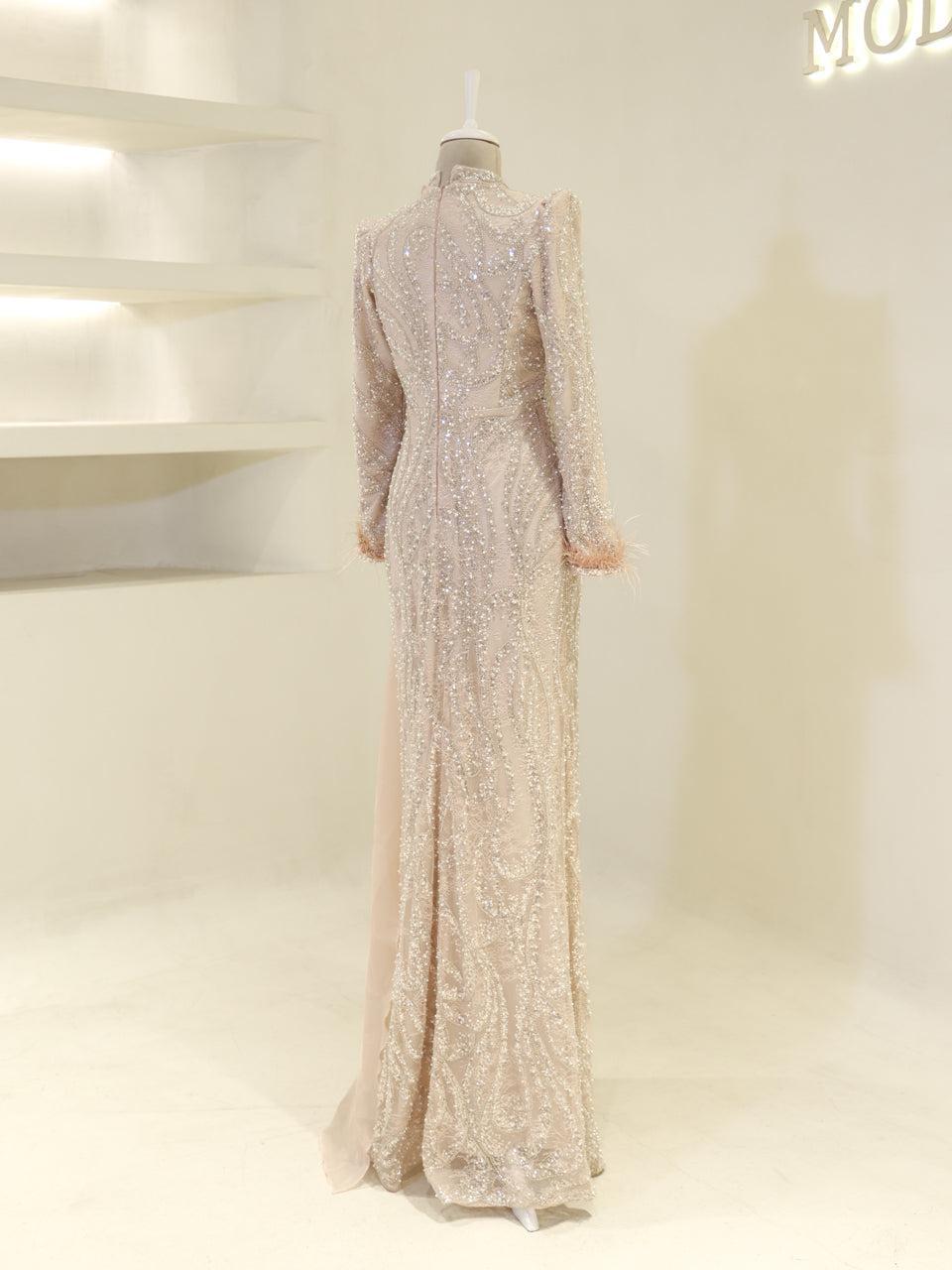 Lavessa Evening Dress - Powder Pink - view 5