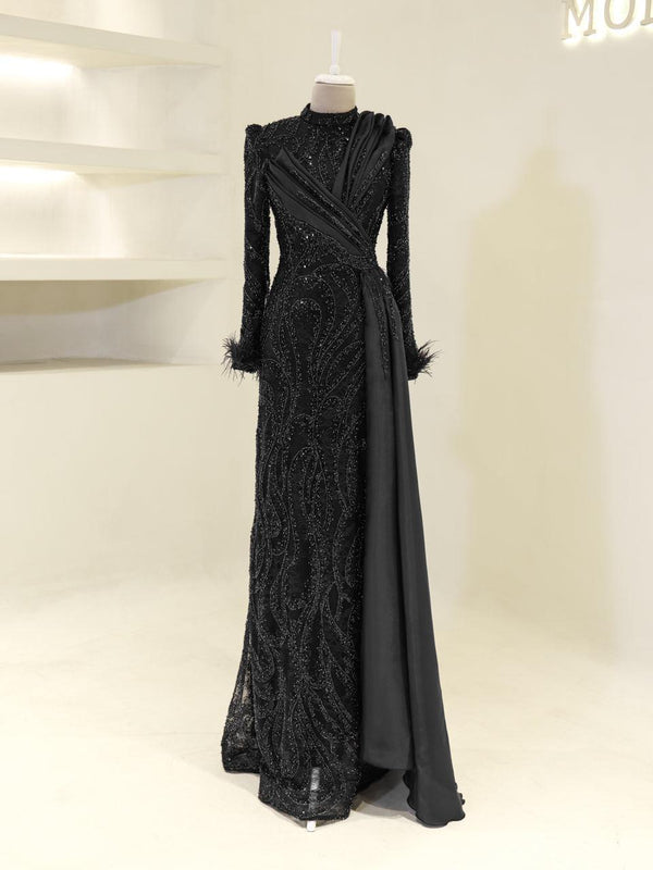 Lavessa Evening Dress - Black
