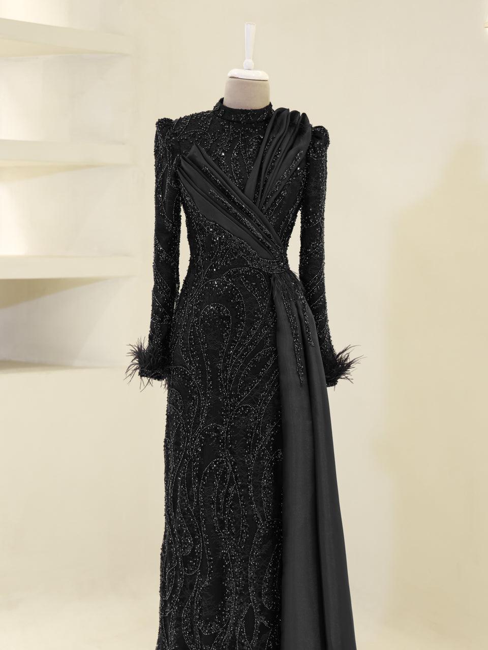 Lavessa Evening Dress - Black - view 2