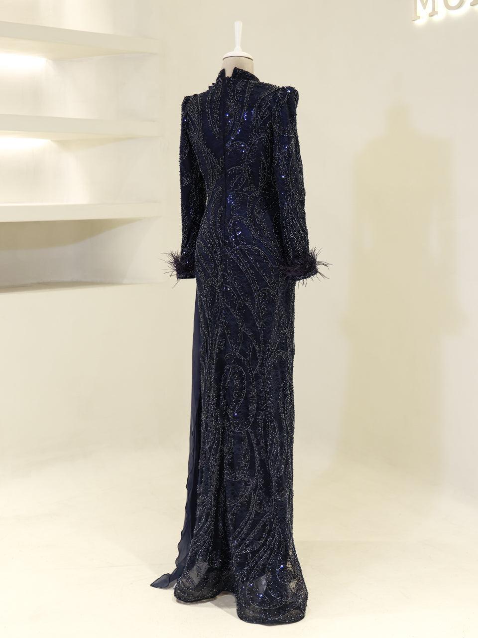 Lavessa Evening Dress - Navy - view 5