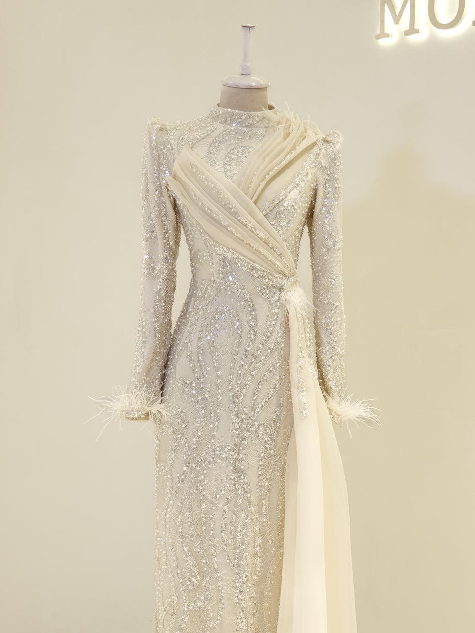 Lavessa Evening Dress - Beige - view 2