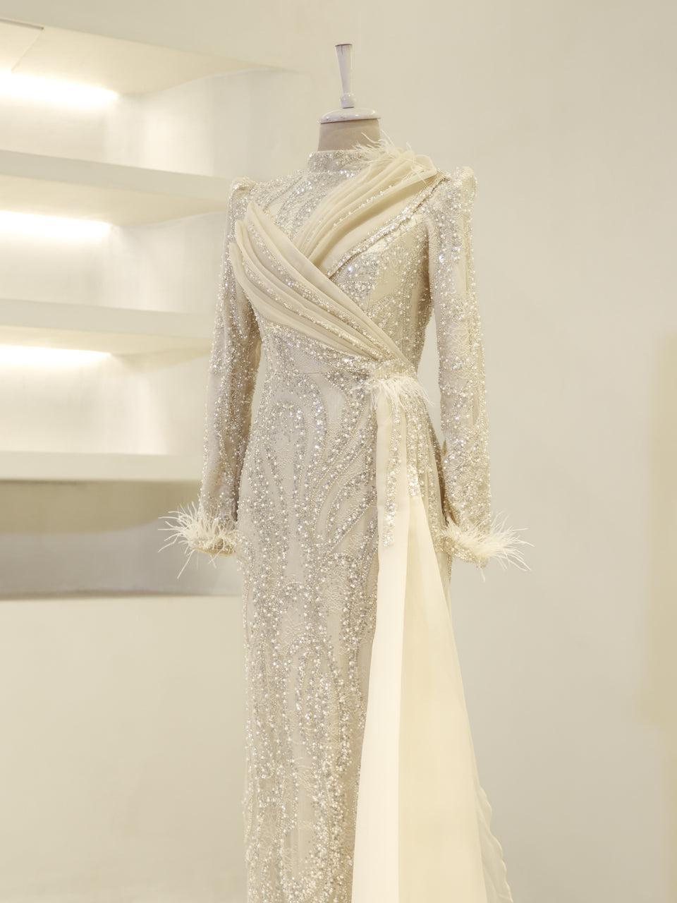 Lavessa Evening Dress - Beige - view 3