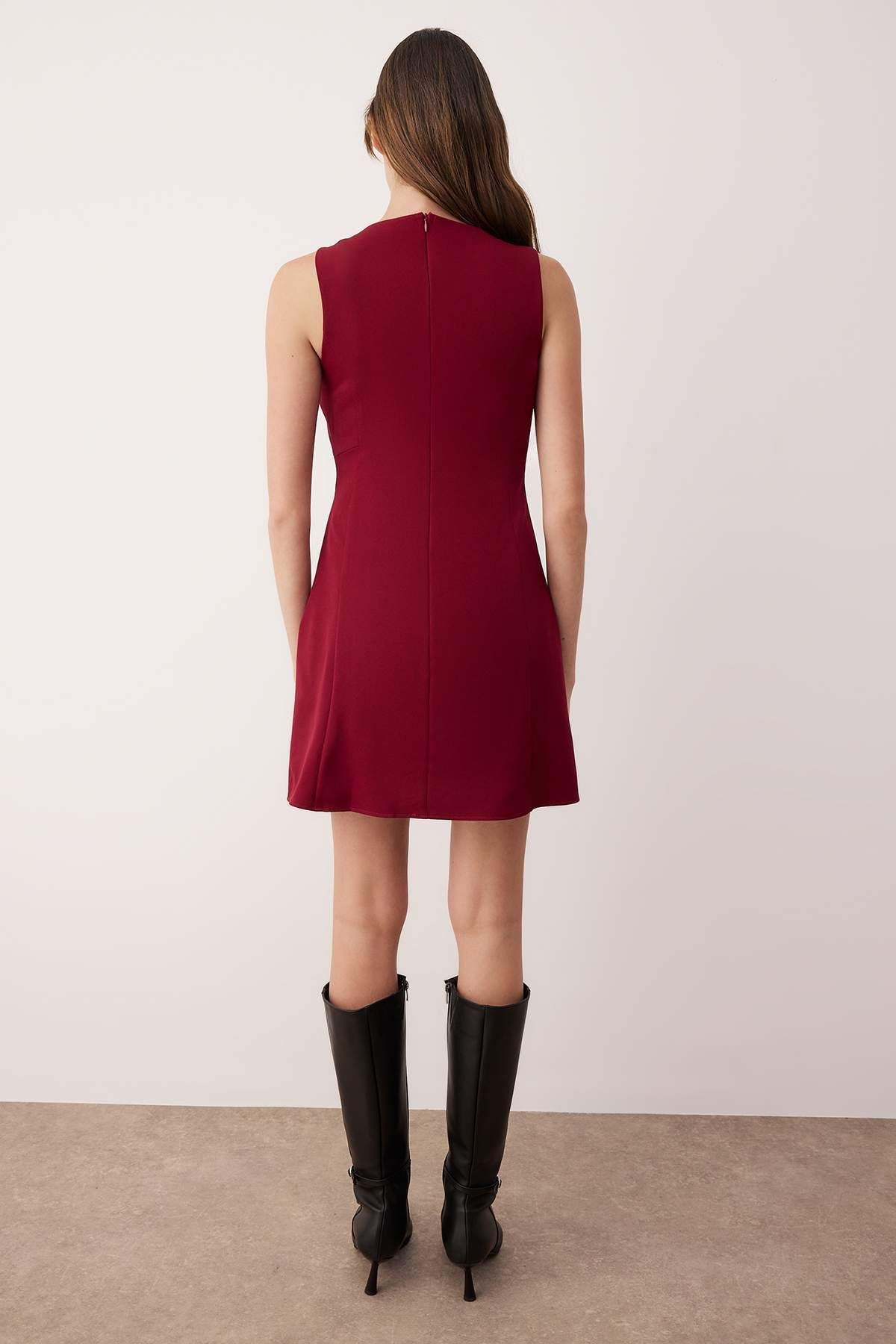 A-Line Mini Woven Dress