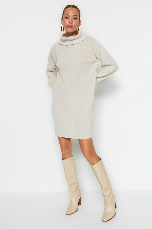 Stone Knit Oversized Mini Dress