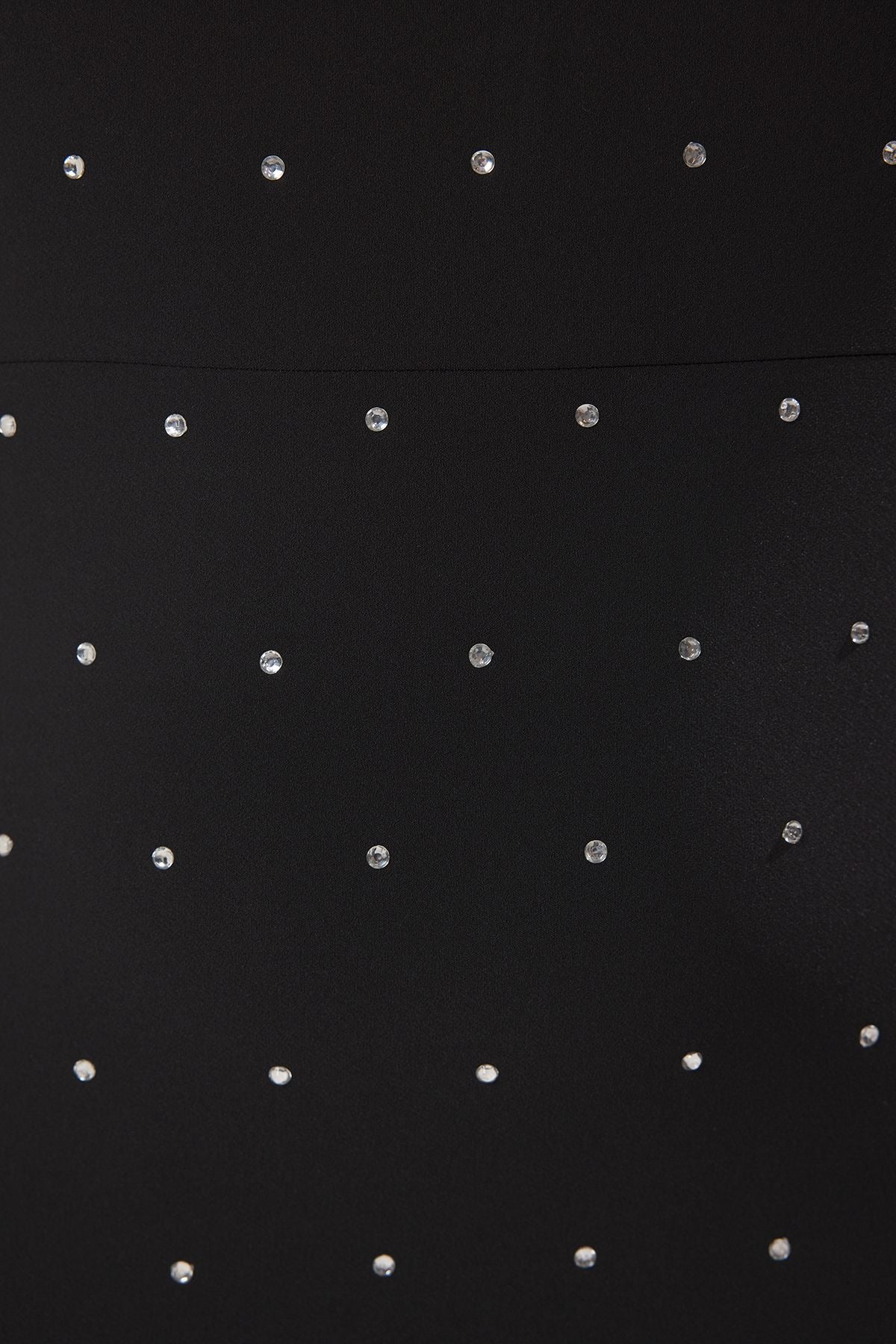 Curve Black Sleeveless Embellished Mini Woven Plus Size Party/Graduation/Evening Dress