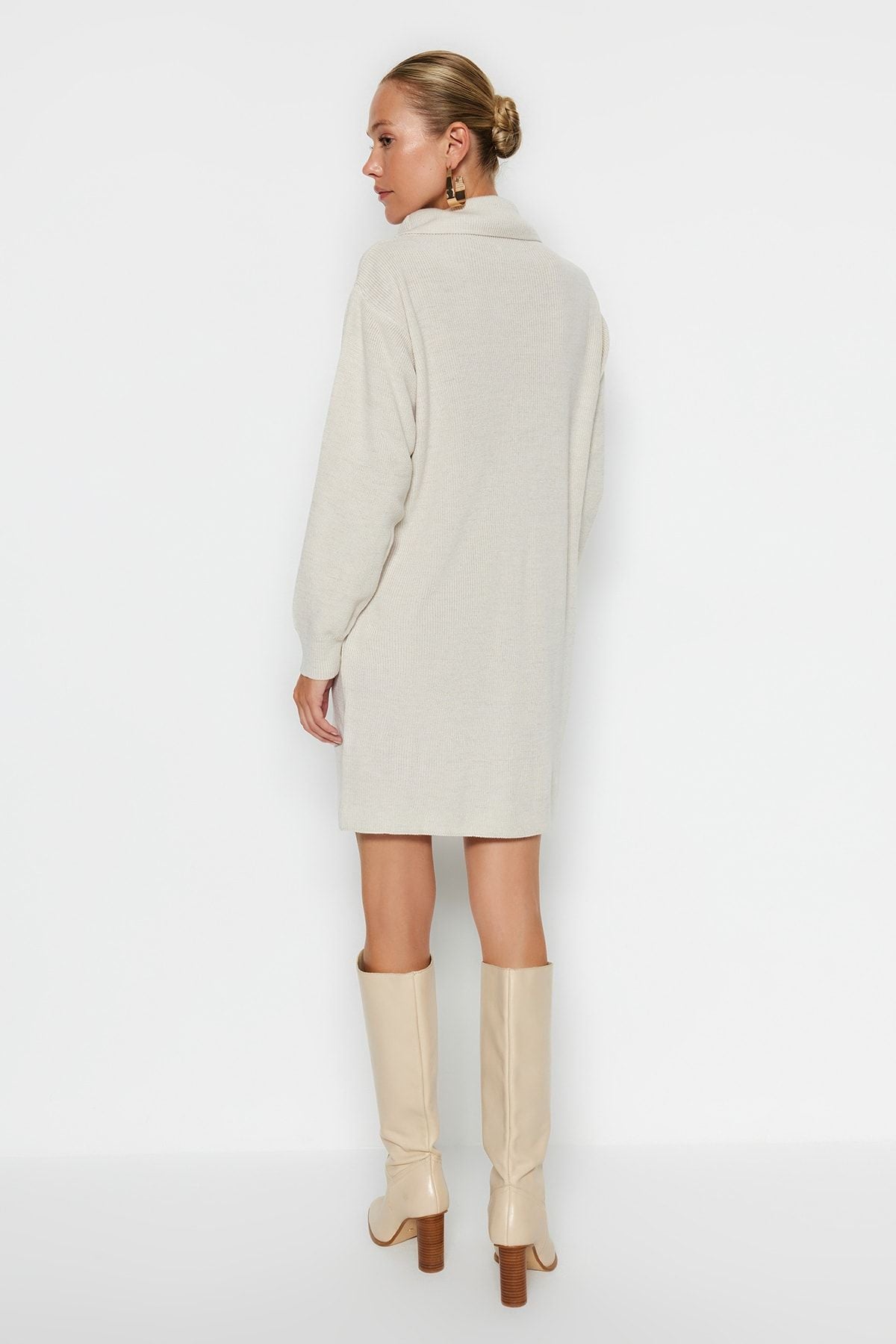 Stone Knit Oversized Mini Dress