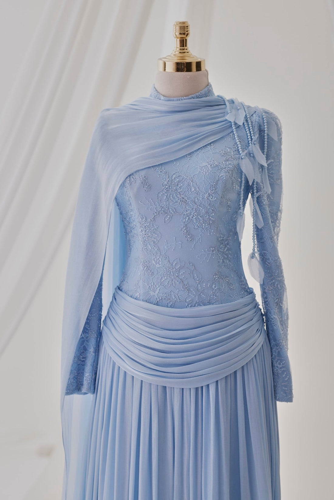 Vanessa Couture Dress in Baby Blue – image 2