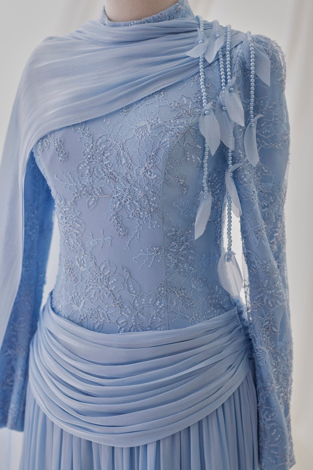 Vanessa Couture Dress in Baby Blue – image 3