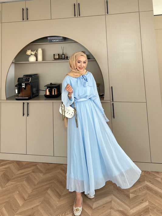 Tulle Blue Skirt Set