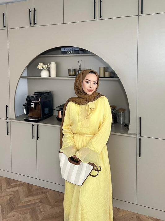 Tulle Yellow Skirt Set